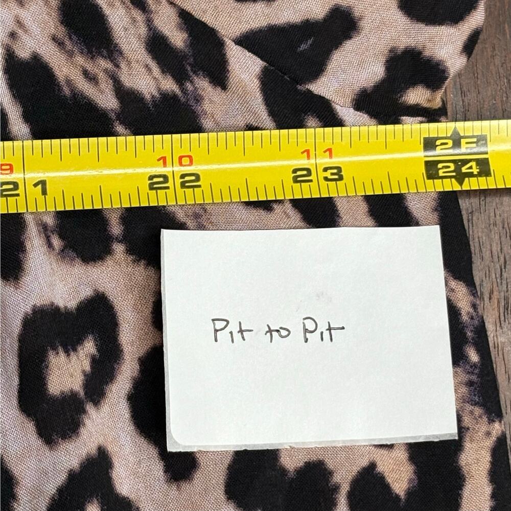 Mikoh Labasa Cover Up Dress Leopard 1/Small - Picture 6 of 9